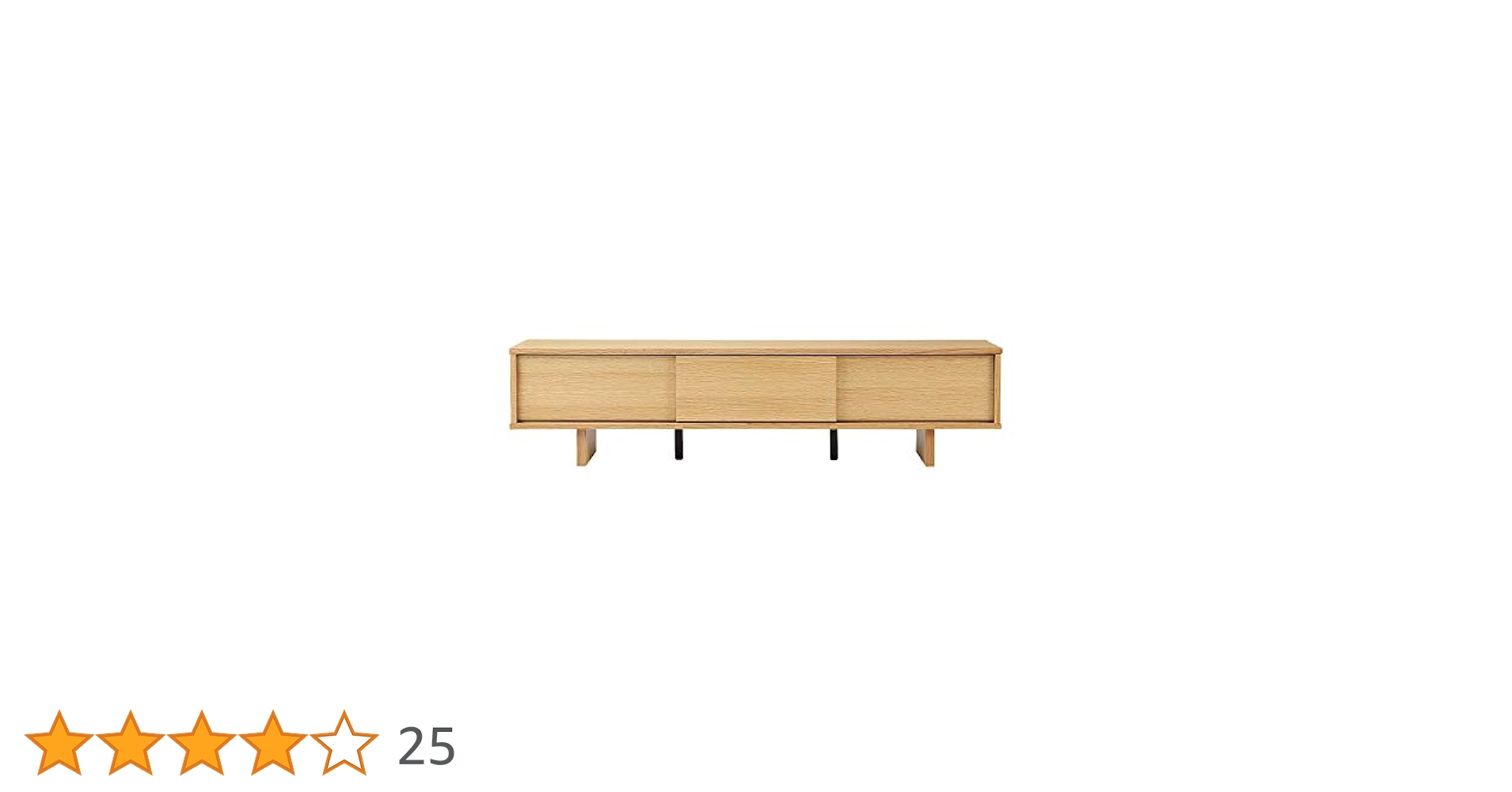 Amazon.co.jp: 無印良品 オーク材AVラック薄型(引戸)・幅150cm